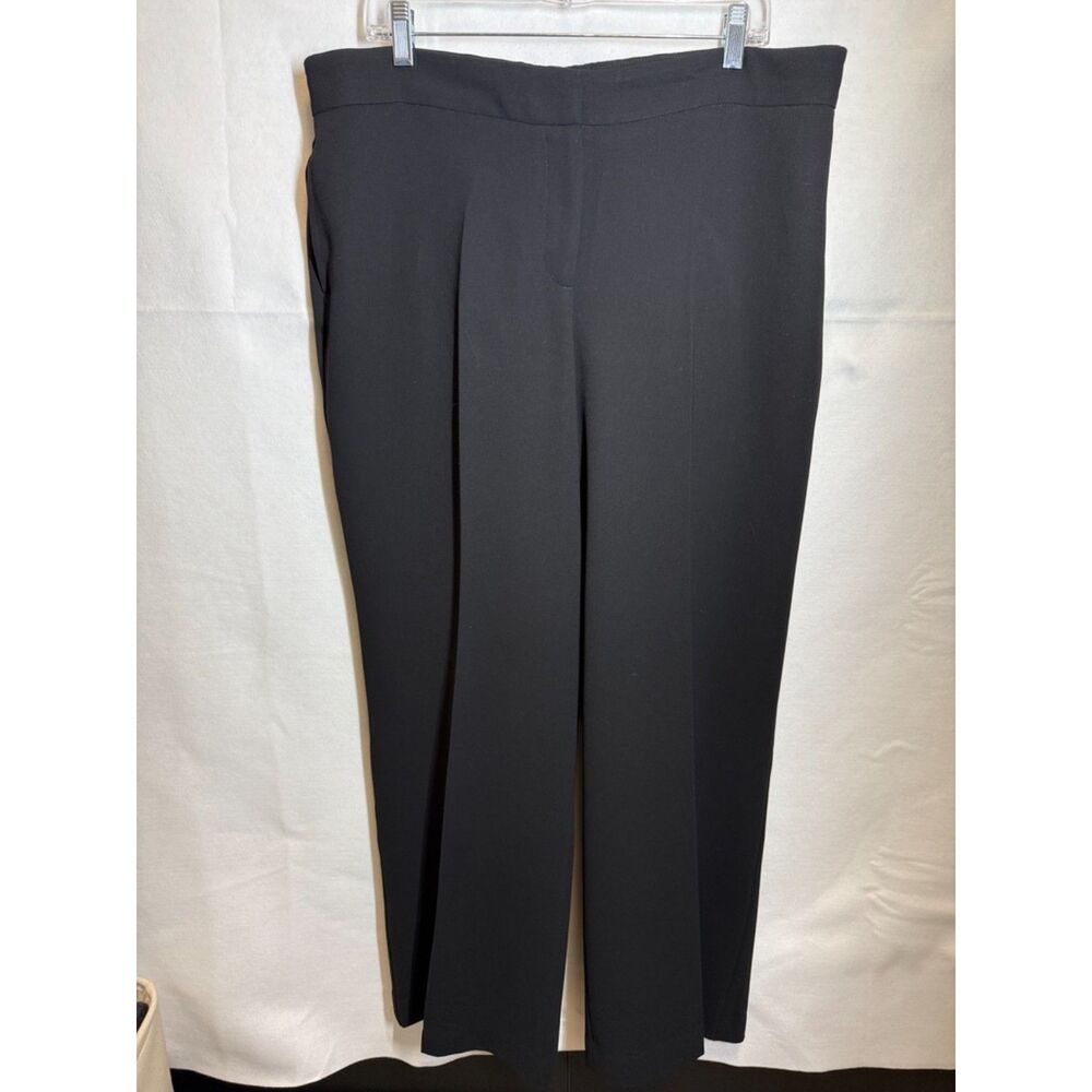 Talbots Black Dress Pants  Straight Leg Elastic Back Career Trousers